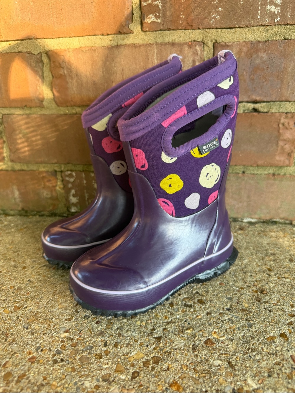 Girls waterproof Bog boots size 7